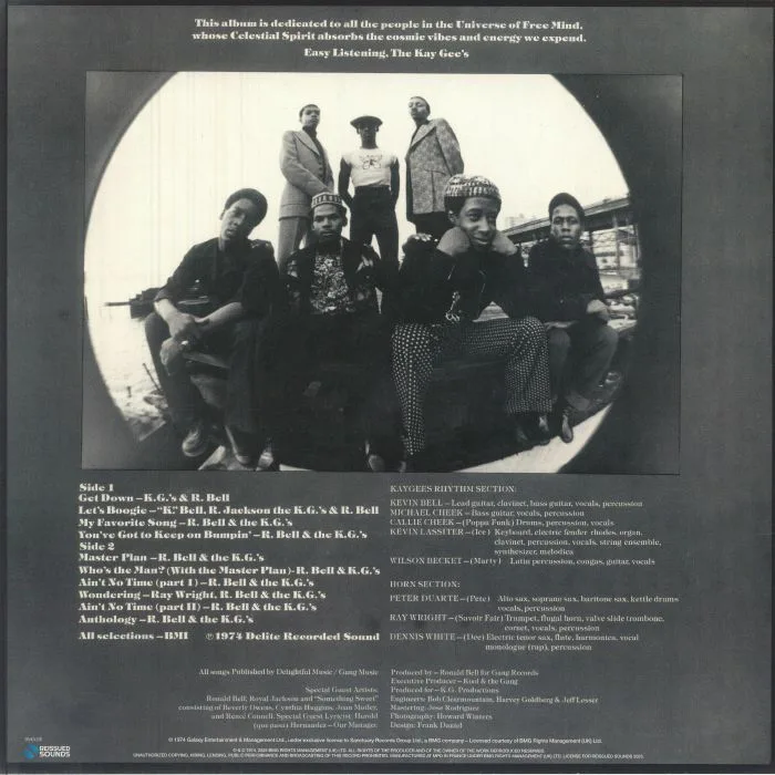 Back cover — KAYGEE'S — Keep On Bumpin & Masterplan (reissue)