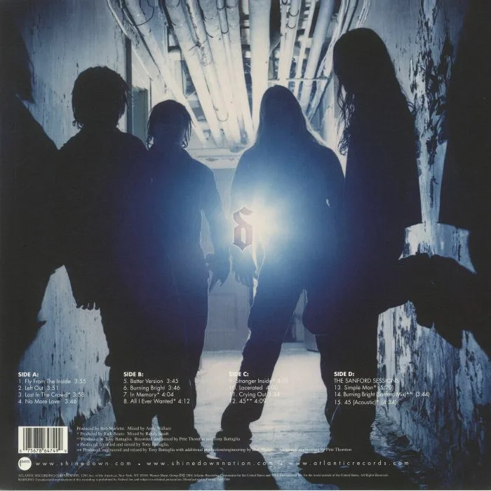 Back cover — SHINEDOWN — Leave A Whisper (reissue)
