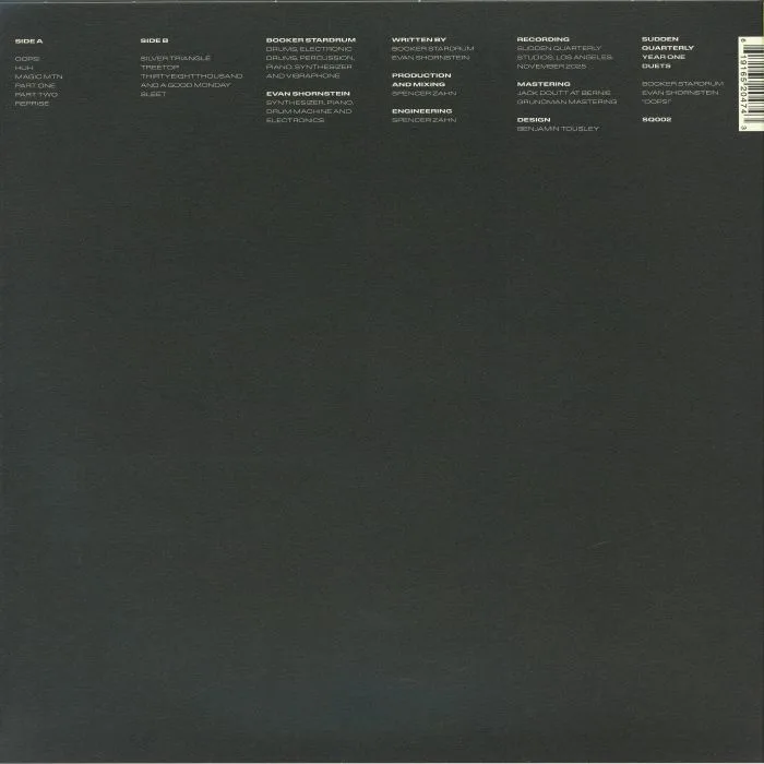 Back cover — BOOKER STARDRUM / EVAN SHORNSTEIN — Oops!