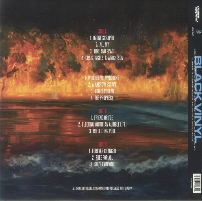 Back cover — DJ SHADOW — Action Adventure