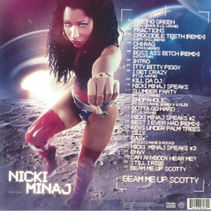 Back cover — Nicki MINAJ — Beam Me Up Scotty (B-STOCK)