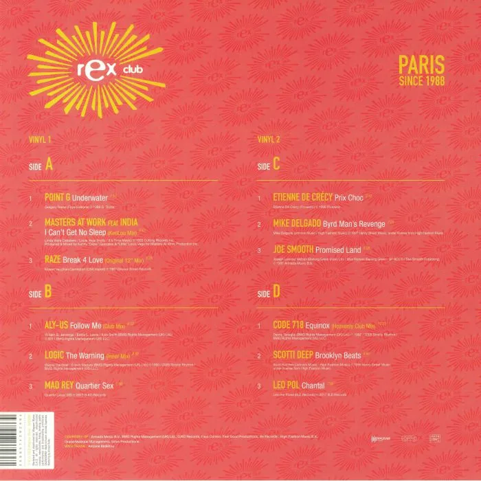 Back cover — VARIOUS — Rex Club House