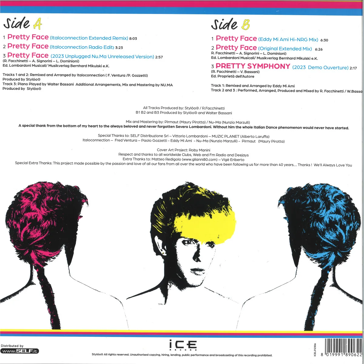Обратная сторона обложки — Stylóo — Pretty Face 2023 – 40th anniversary