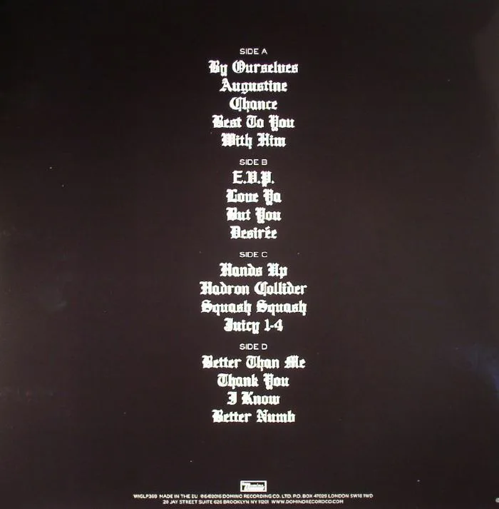 Back cover — BLOOD ORANGE — Freetown Sound