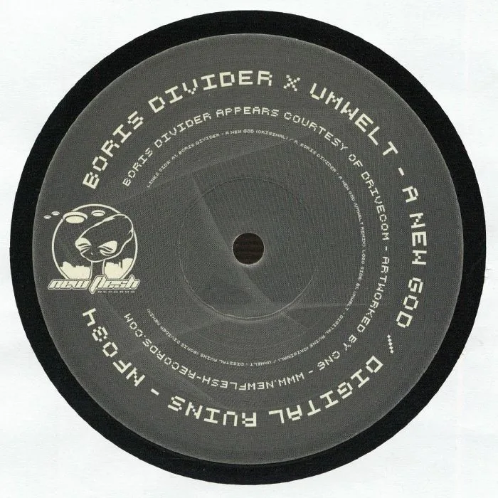 Back cover — BORIS DIVIDER / UMWELT — A New God