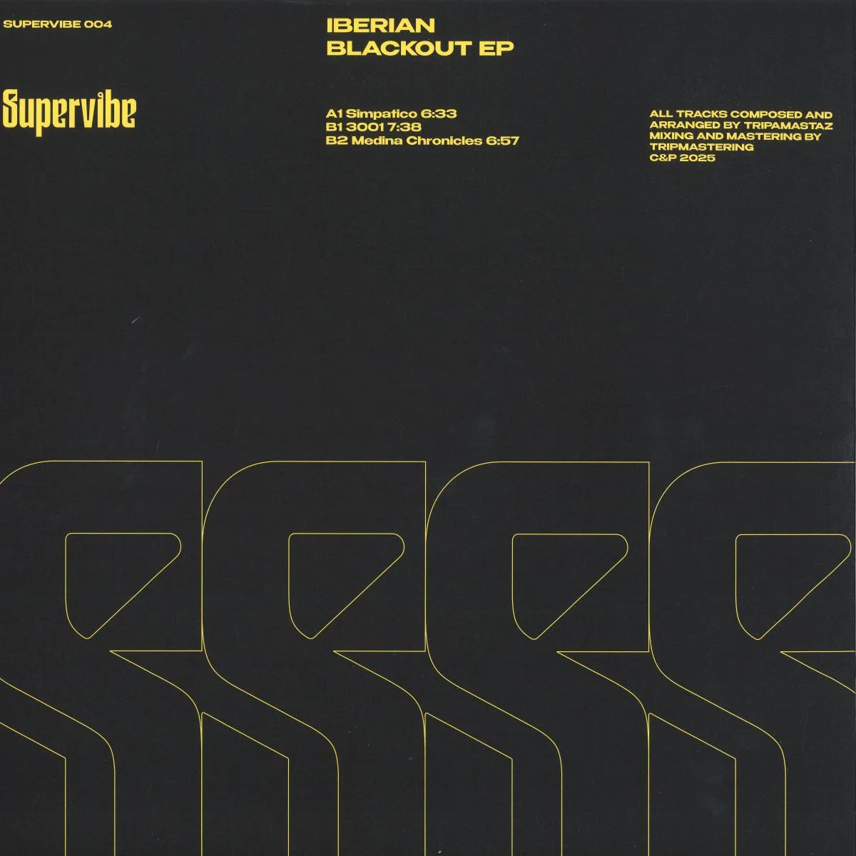Обратная сторона обложки — Tripmastaz — Iberian Blackout EP