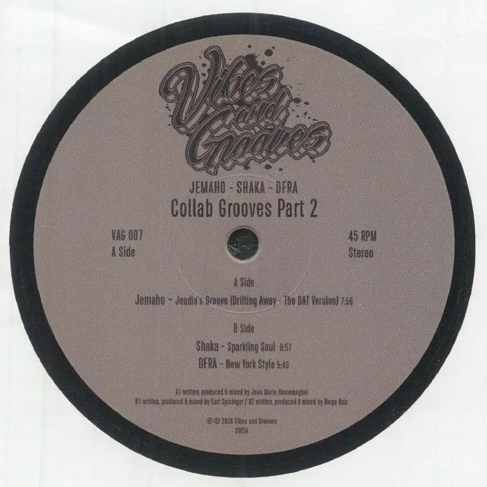 Front cover — JEMAHO / SHAKA / DFRA — Collab Grooves Part 2