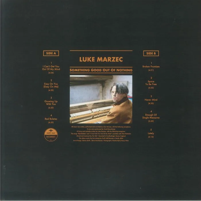Back cover — Luke MARZEC — Something Good Out Of Nothing