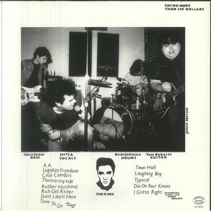 Back cover — POISON IDEA — Record Collectors Are Still Pretentious Assholes