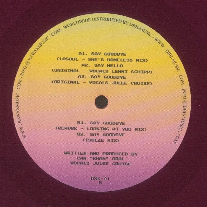 Back cover — KHAN feat JULEE CRUISE — Say Goodbye