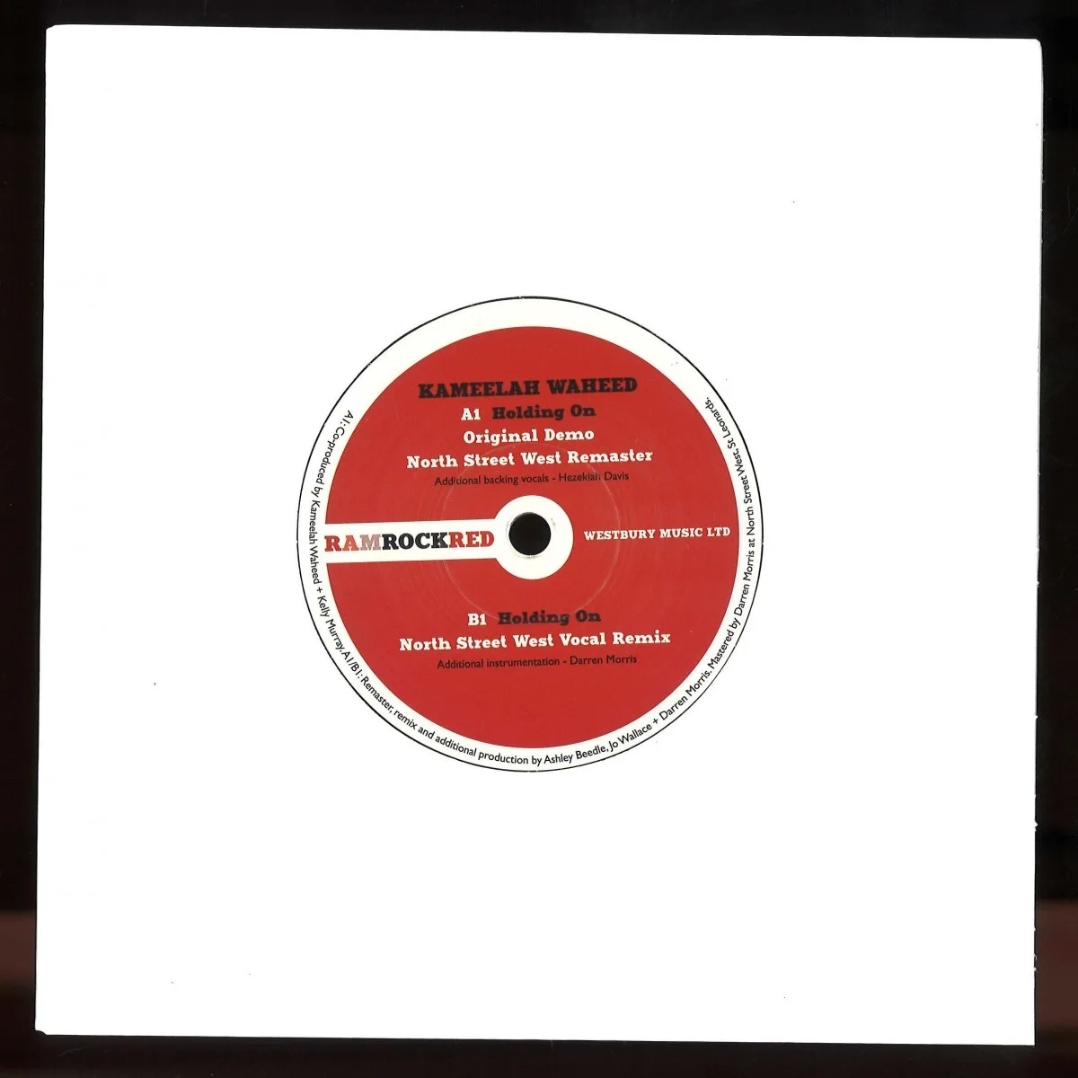 Back cover — Kameelah Waheed — Holding On EP