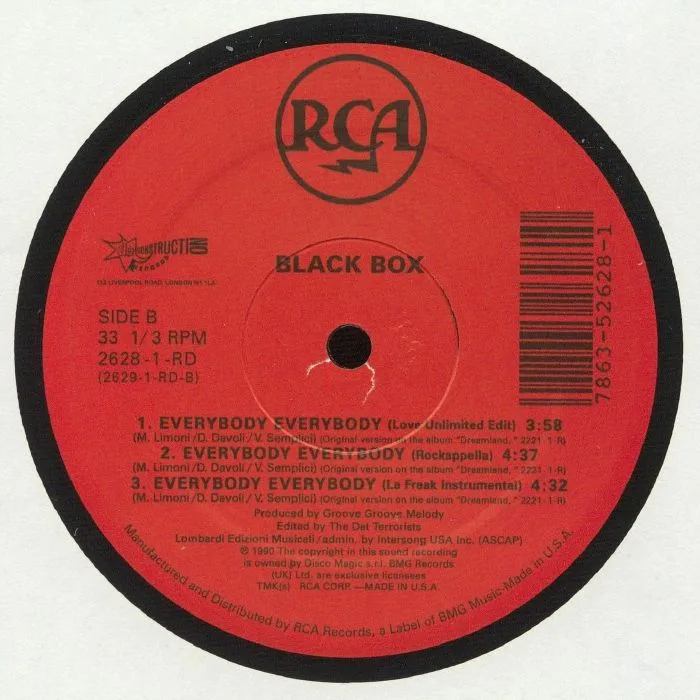 Back cover — BLACK BOX — Everybody Everybody