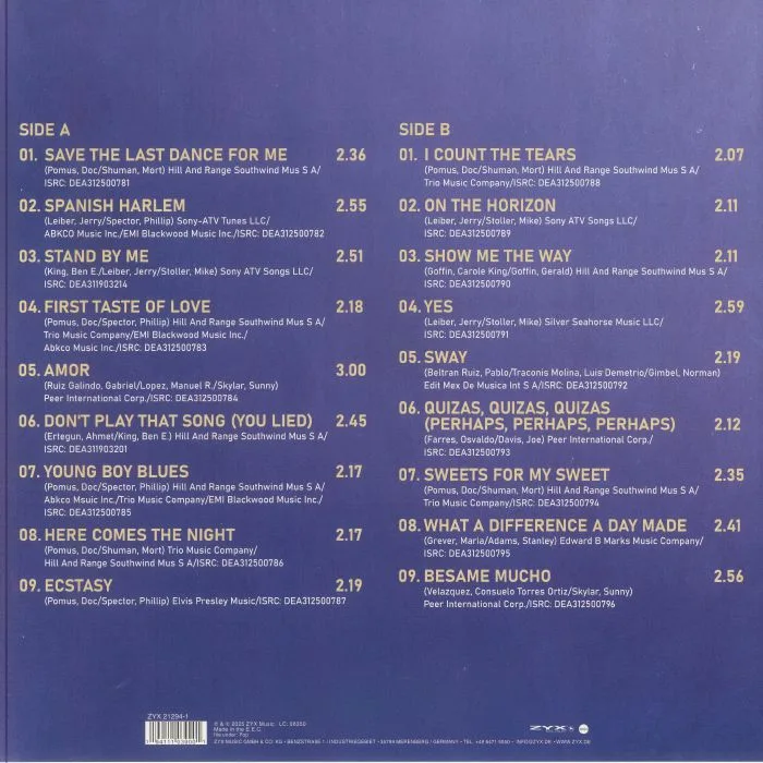 Обратная сторона обложки — Ben E KING — Ben E King: His Greatest Hits