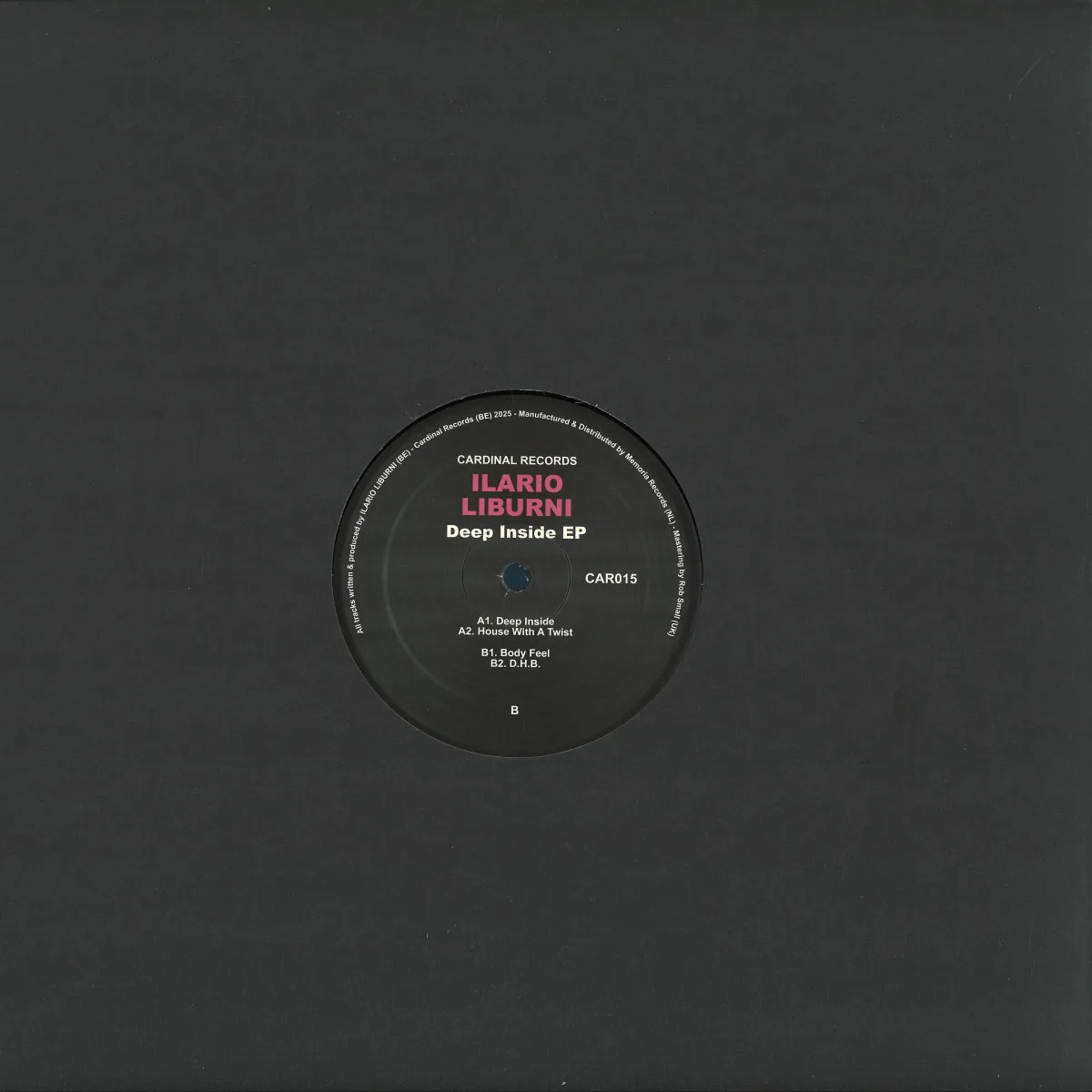 Back cover — Ilario Liburni — Deep Inside EP