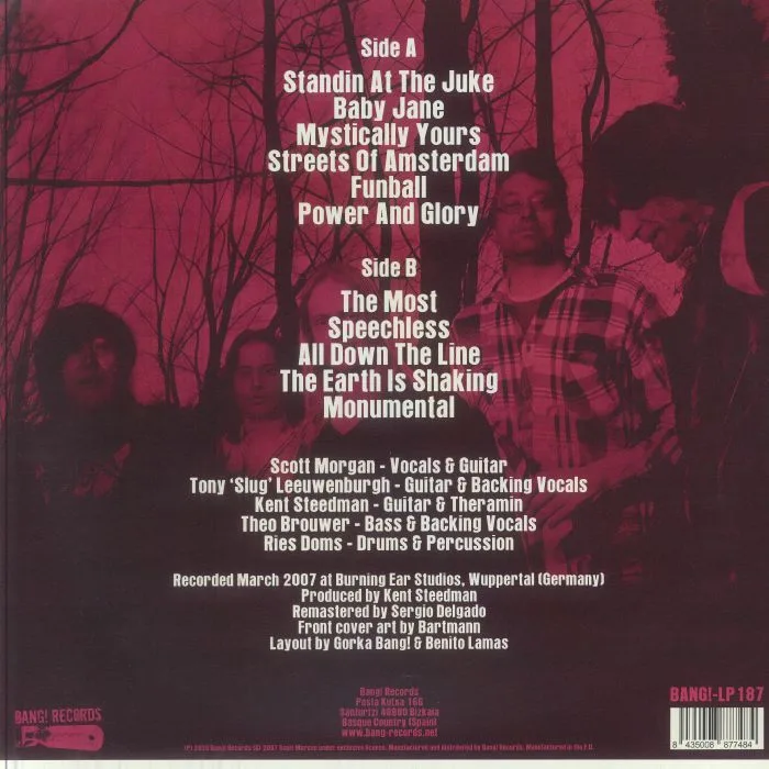 Back cover — The HYDROMATICS — The Earth Is Shaking