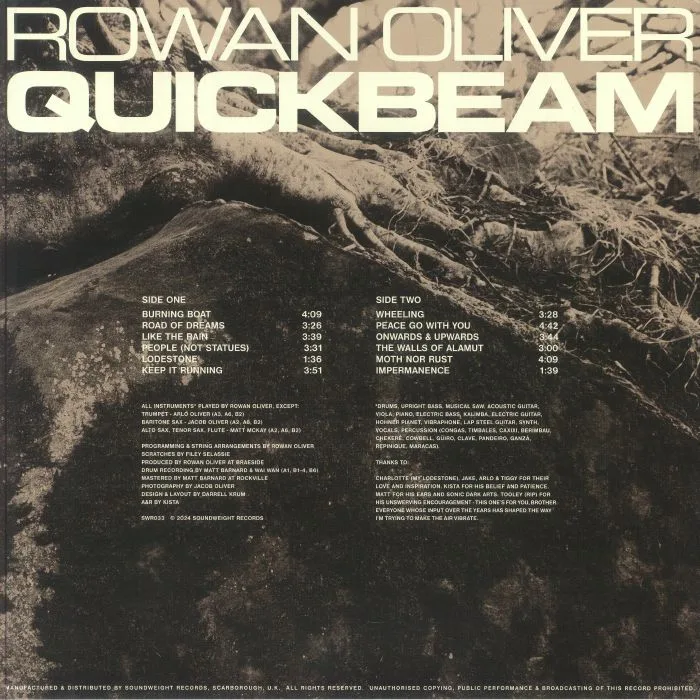 Back cover — Rowan OLIVER — Quickbeam
