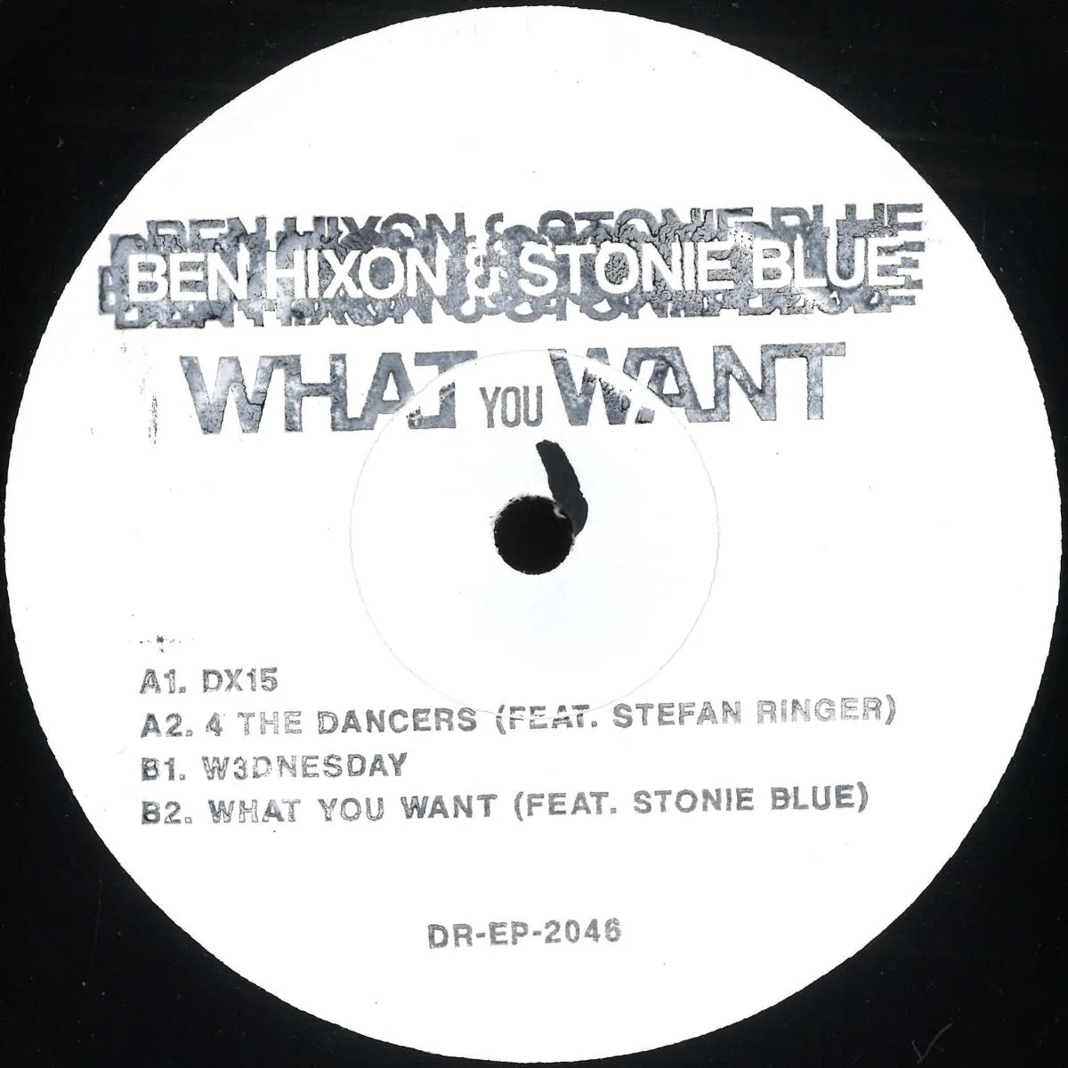 Лицевая сторона обложки — Ben HIXON / STONIE BLUE — What You Want EP (feat Stefan Ringer mix) LP
