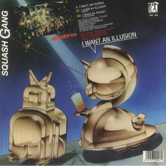 Back cover — SQUASH GANG — I Want An Illusion (B-STOCK)