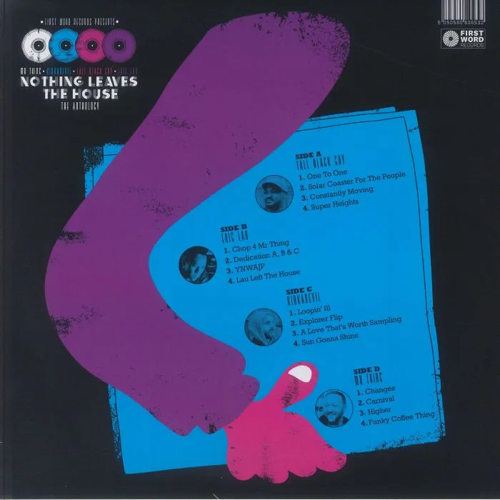Back cover — TALL BLACK GUY / ERIC LAU / KIDKANEVIL / MR THING — Nothing Leaves The House: The Anthology (10th Anniversary Edition)