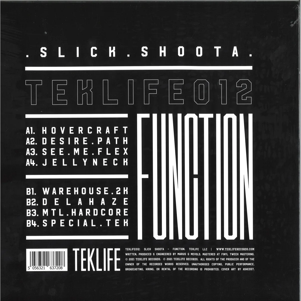 Back cover — Slick Shoota — FUNCTION