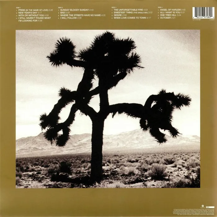 Back cover — U2 — The Best Of 1980-1990