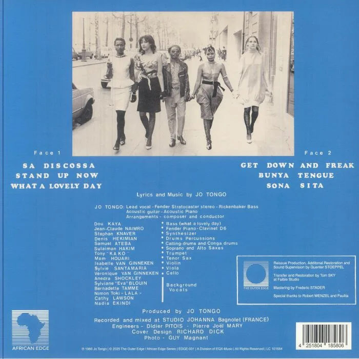 Обратная сторона обложки — L' EXPLOSIF JO TONGO — Sa Discossa (reissue)