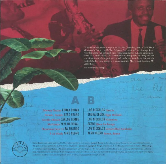 Back cover — VARIOUS — Les Belgicains: Na Tango Ya Covadia 1964-1970 (remastered)