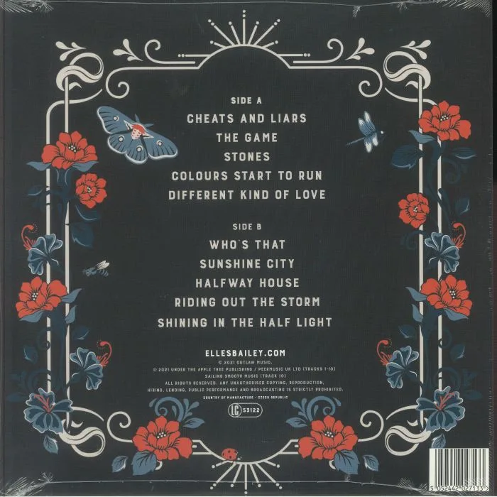 Обратная сторона обложки — Elles BAILEY — Shining In The Half Light (reissue)