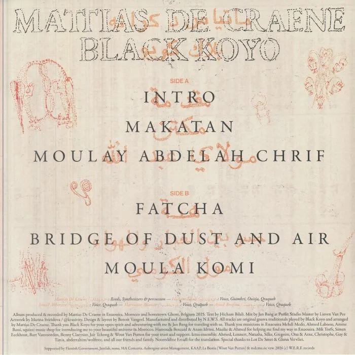 Front cover — Mattias DE CRAENE / BLACK KOYO — Mattias De Craene & Black Koyo