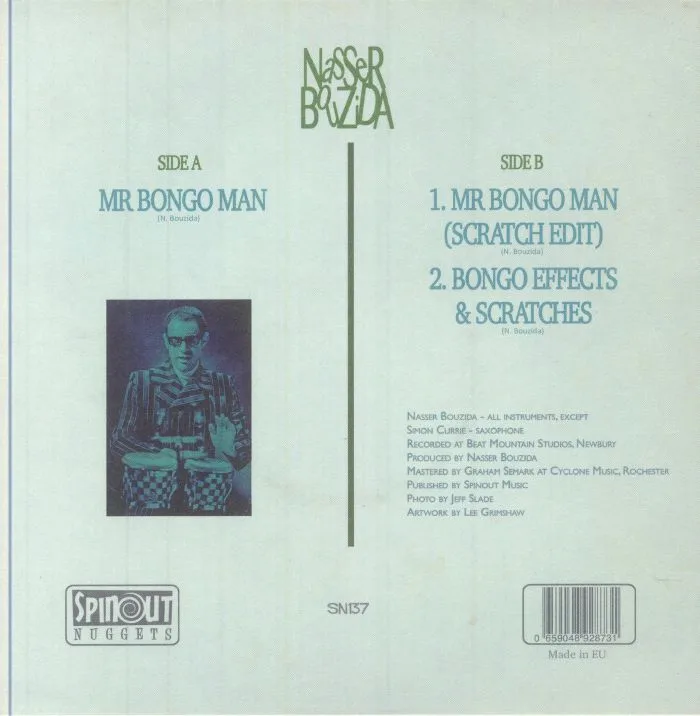 Обратная сторона обложки — Nasser BOUZIDA — Mr Bongo Man