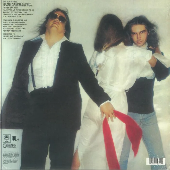 Back cover — MEAT LOAF — Bat Out Of Hell (reissue)