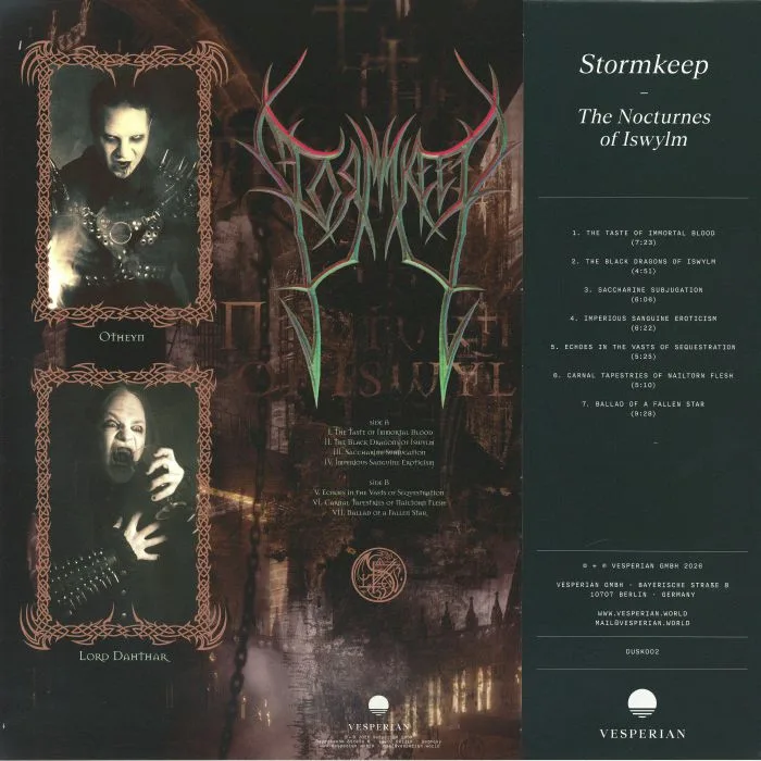 Обратная сторона обложки — STORMKEEP — The Nocturnes Of Iswylm