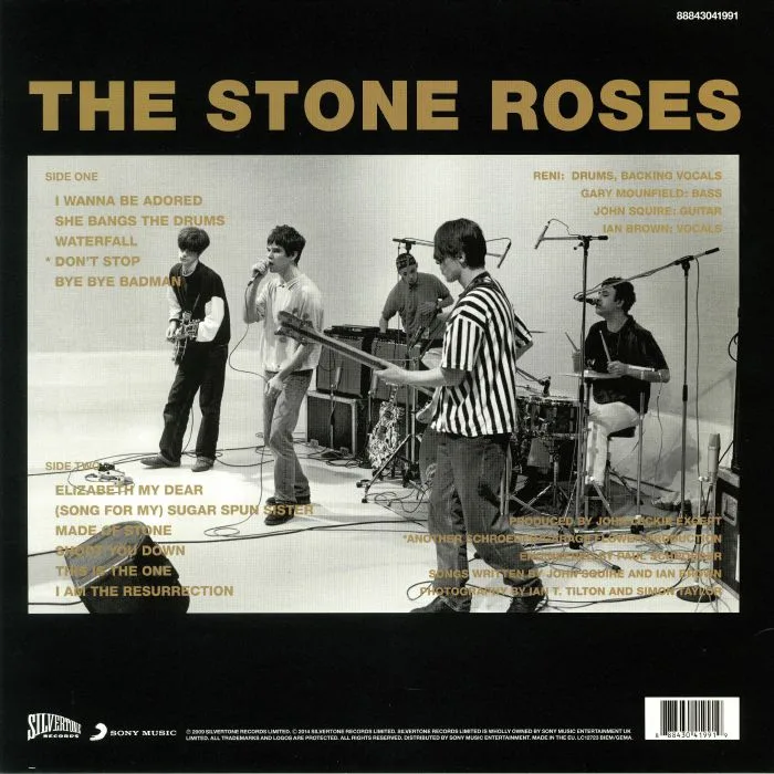 Обратная сторона обложки — The STONE ROSES — The Stone Roses