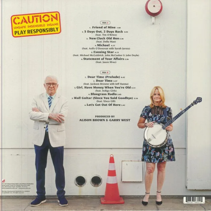 Back cover — Alison BROWN / STEVE MARTIN — Safe Sensible & Sane