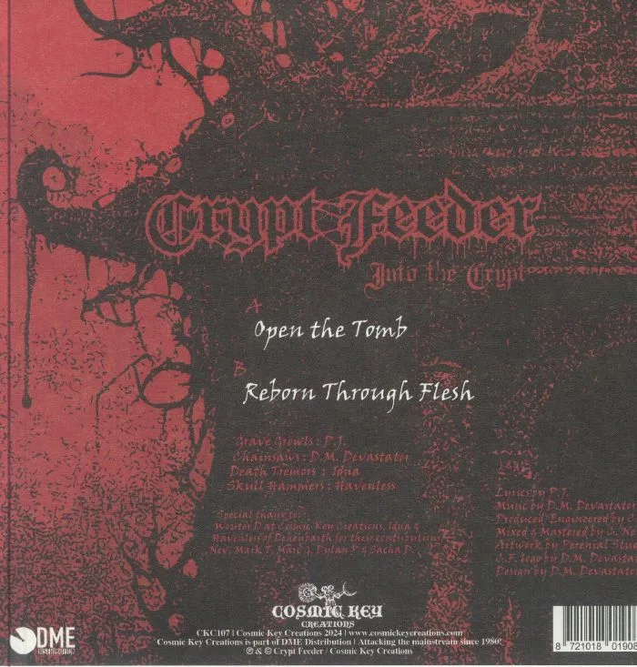 Back cover — CRYPT FEEDER — Into The Crypt
