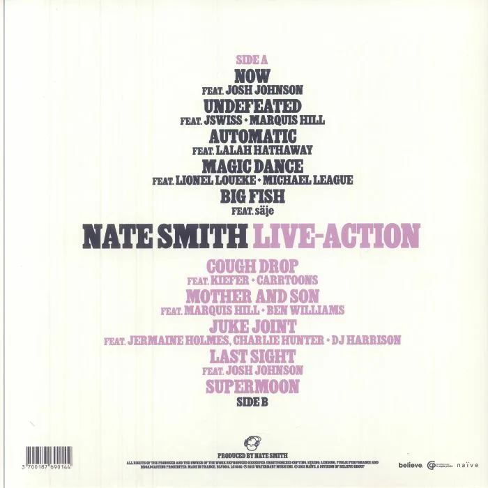 Back cover — Nate SMITH — Live Action