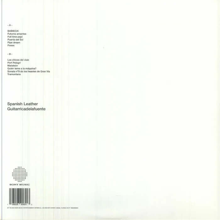 Back cover — GUITARRICADELAFUENTE — Spanish Leather