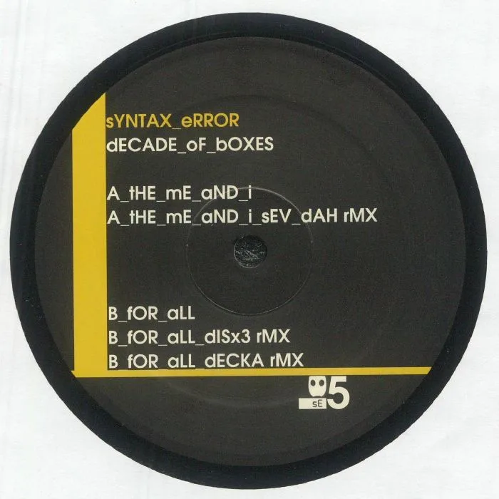Обратная сторона обложки — SYNTAX ERROR — Decade Of Boxes