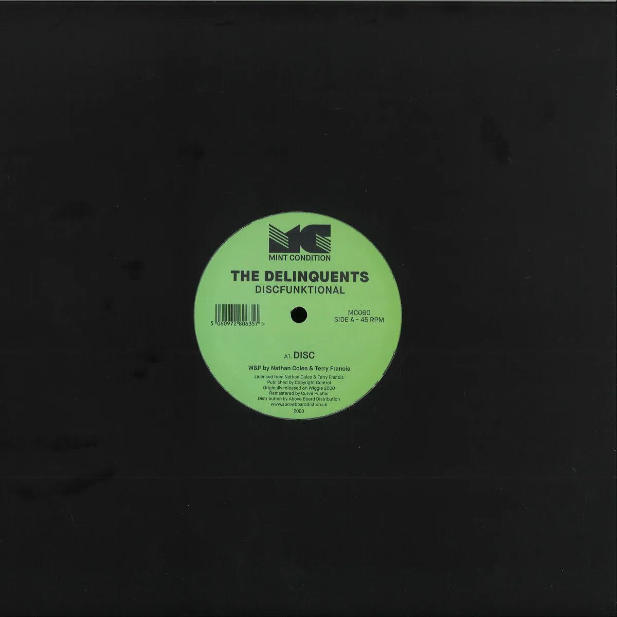 Back cover — The Delinquents — Discfunktional