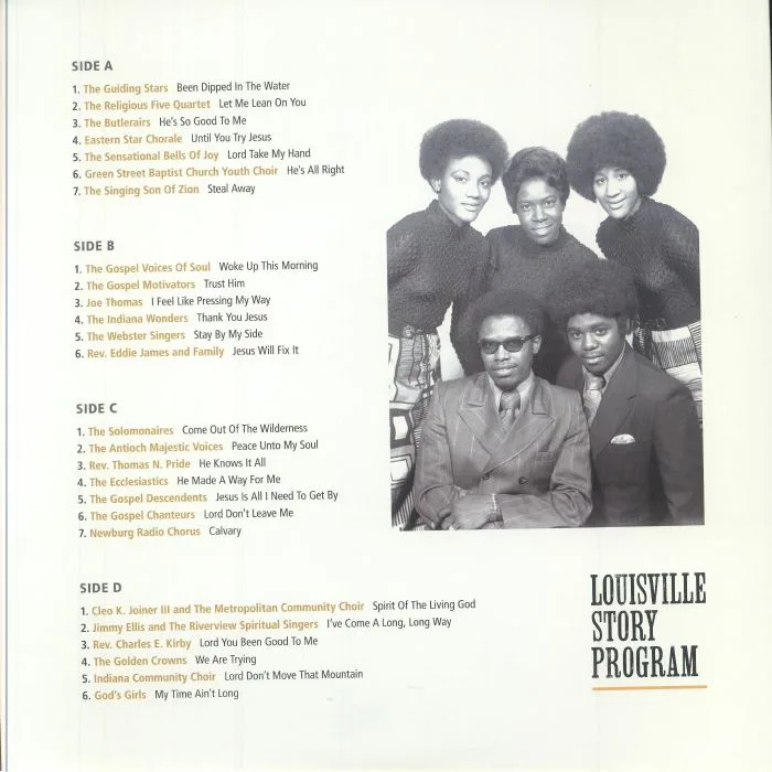 Back cover — VARIOUS — I'm Glad About It: The Legacy Of Gospel Music In Louisville 1958-1981