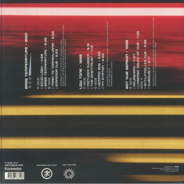 Back cover — HIGH TONE — Bass Temperature