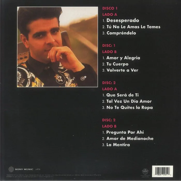 Обратная сторона обложки — Luis ENRIQUE — Amor Y Alegria (reissue)