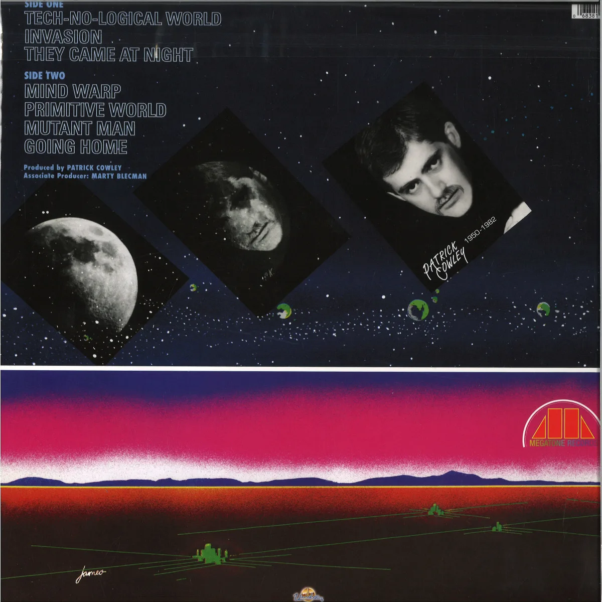 Back cover — Patrick Cowley — Mind Warp LP