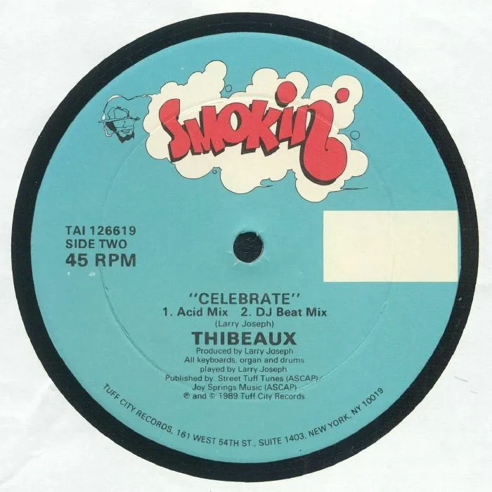Обратная сторона обложки — THIBEAUX — Celebrate
