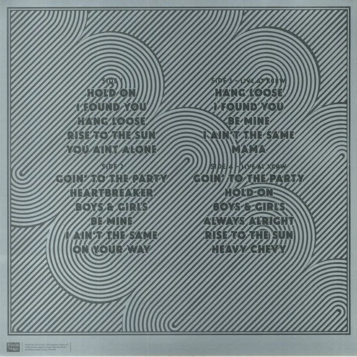 Back cover — ALABAMA SHAKES — Boys & Girls (10th Anniversary Edition)