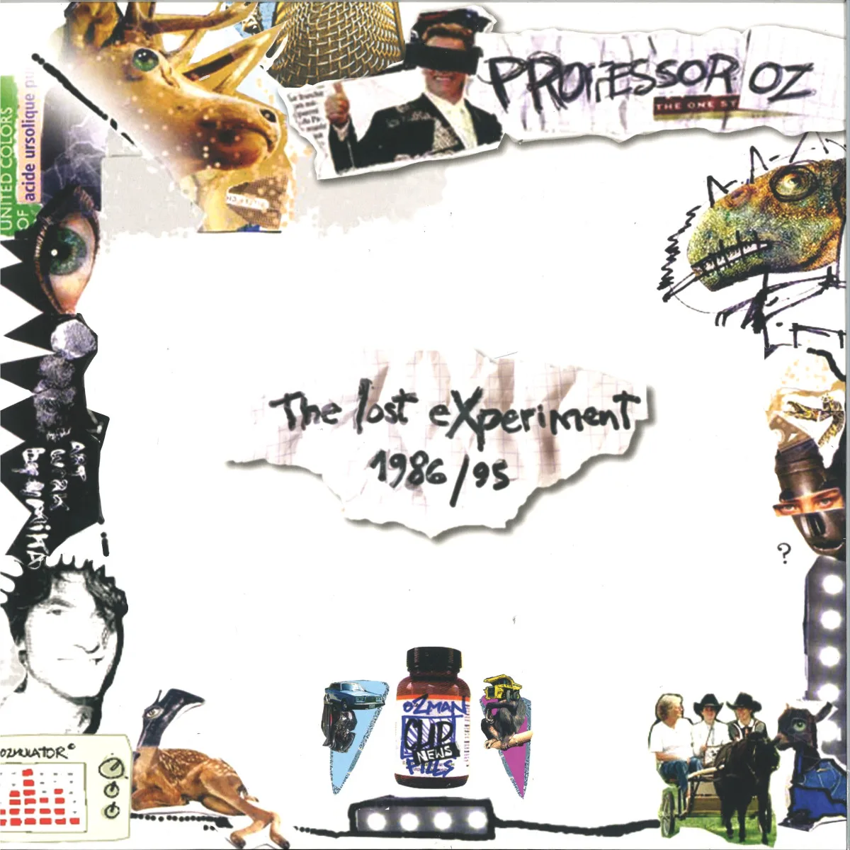 Front cover — Professor Oz — The Lost Experiment LP 2x12"