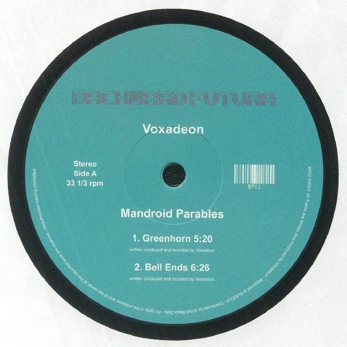 Лицевая сторона обложки — Voxadeon — Mandroid Parables EP