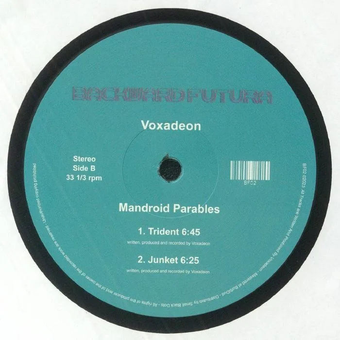 Обратная сторона обложки — Voxadeon — Mandroid Parables EP