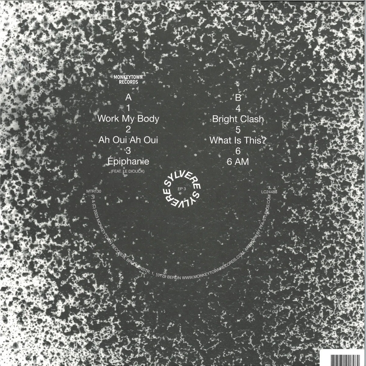 Back cover — Sylvere — EP3