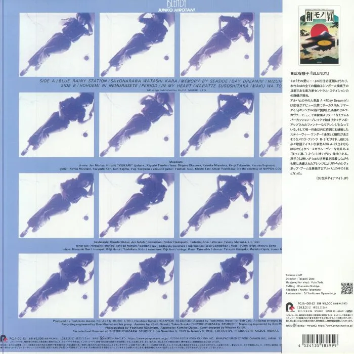 Обратная сторона обложки — Junko HIROTANI — Blendy (reissue)